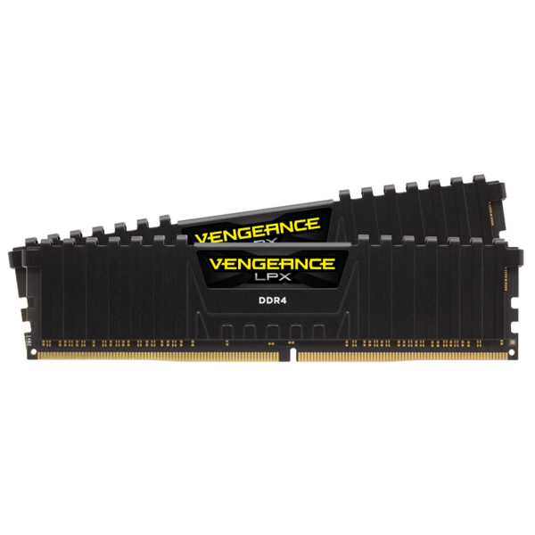 CORSAIR DDR4 3200MHz 32GB 2x16gb DIMM 16-18-18-36 Vengeance LPX Black Heat spreader